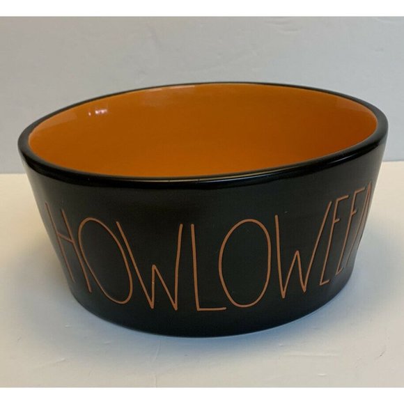 Rae Dunn Halloween‎ HOWLOWEEN Black Orange Bowl - Picture 1 of 6